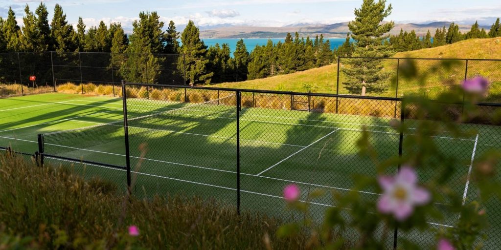Tennis COurt overlooking Lake Pukaki