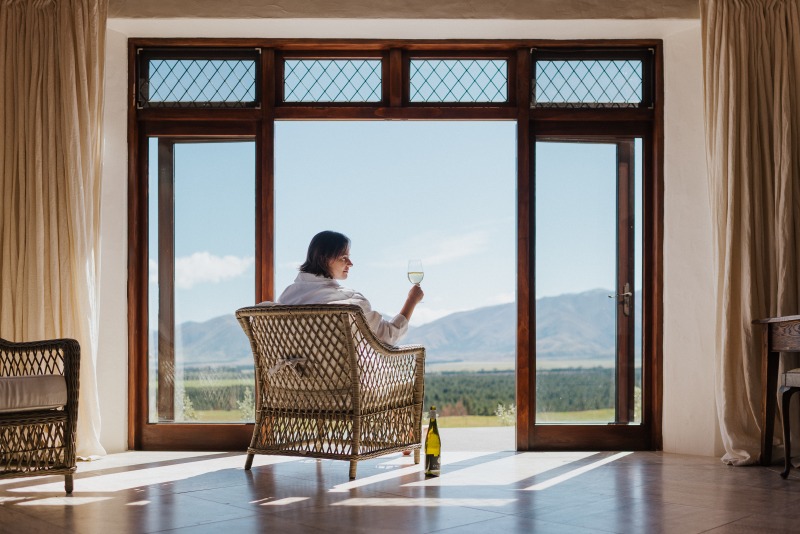 relaxing in the moraine villas