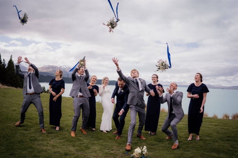 wedding celebration at mt cook lakeside retreat