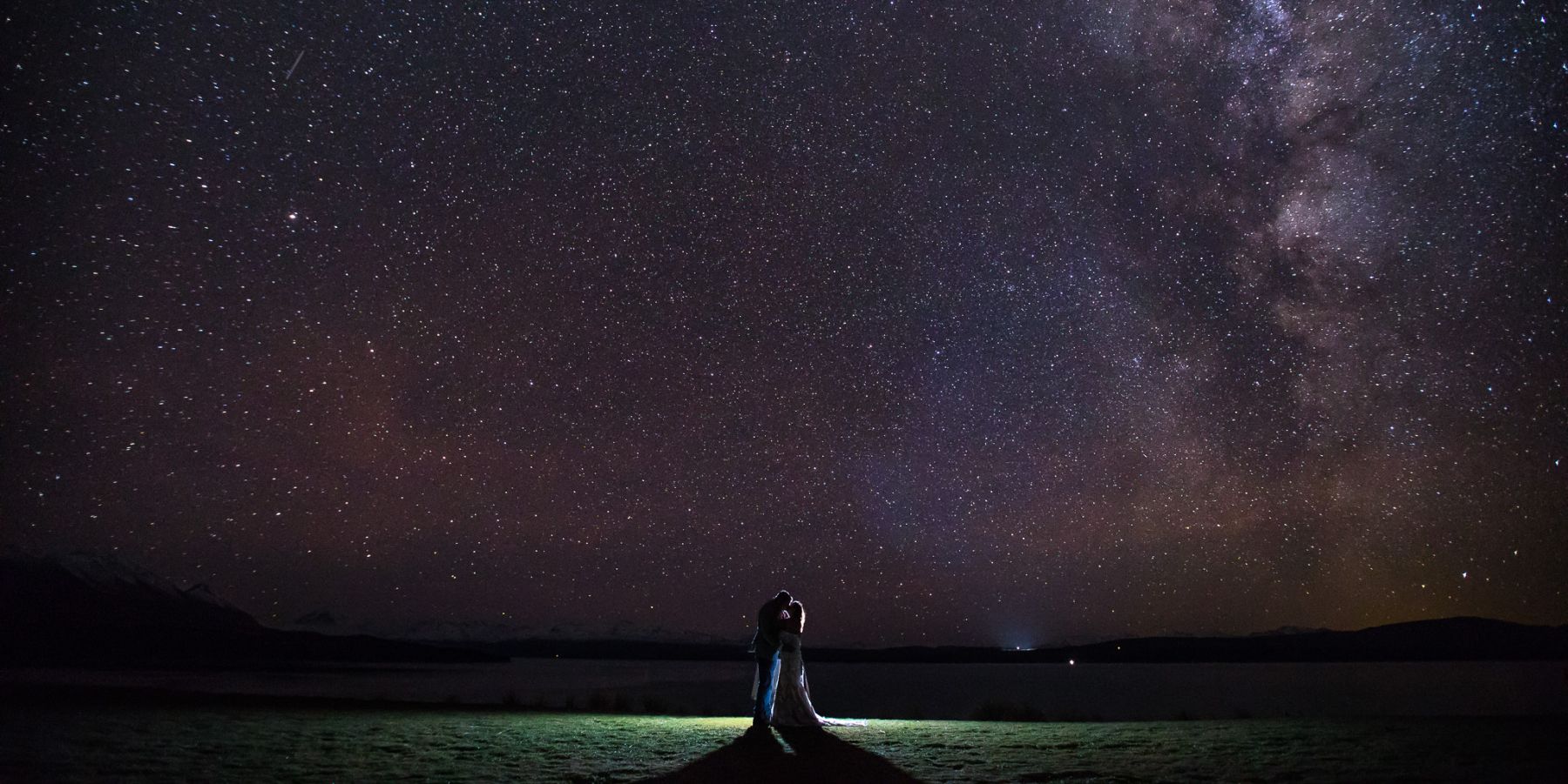 wedding under the stars at mt cook lakeside retreat