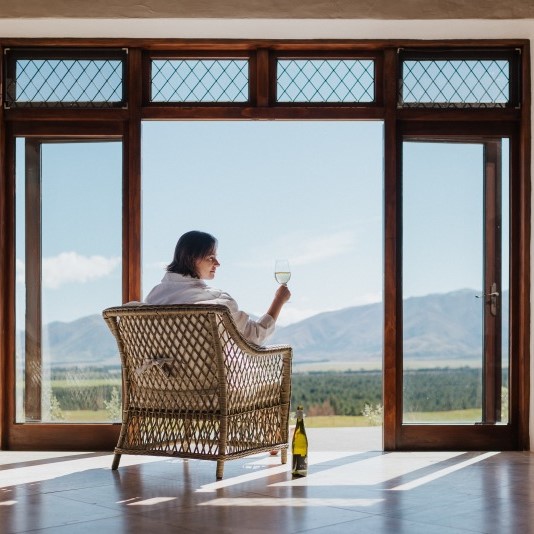 relaxing in the moraine villas